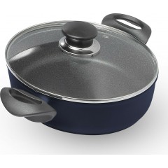 Ballarini Capri Granitium Σωτέζα με Καπάκι από Αλουμίνιο με Επίστρωση από Πέτρα 24cm Ballarini Capri Granitium Σωτέζα με Καπάκι από Αλουμίνιο με Επίστρωση από Πέτρα 24cm